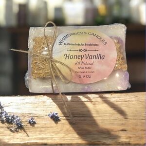 Hand Crafted Shea butter & Oatmeal Honey Vanilla w/ Loofah Soap -